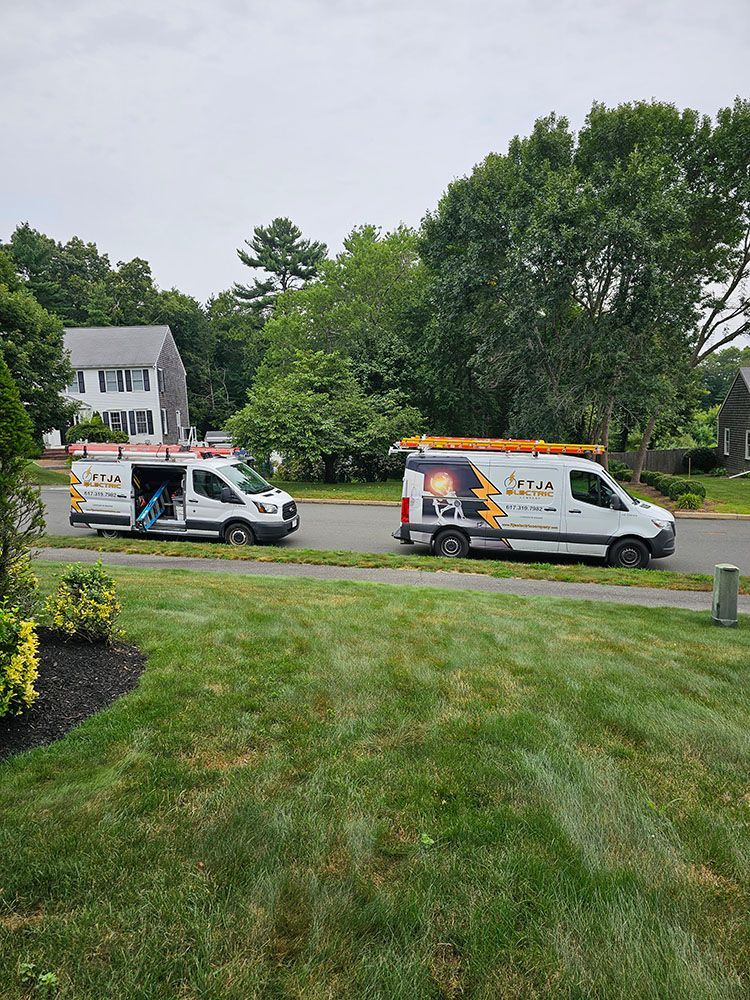 FTJA Electric Company service vehicle or team